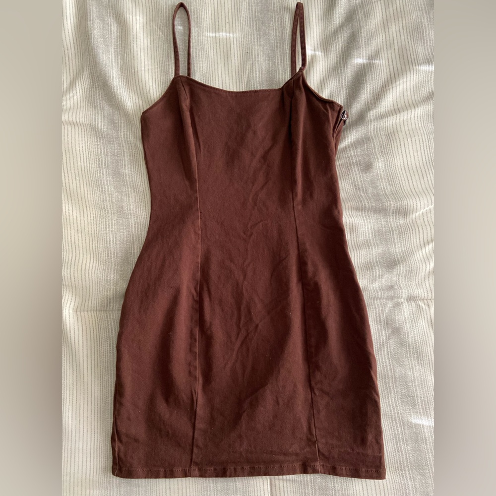H&M Chocolate Brown denim Dress